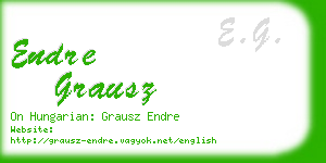 endre grausz business card